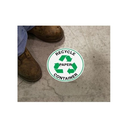 Accuform RECYCLE FLOOR MARKING SIGNS 8 in  RECYCLE MFS911 MFS911